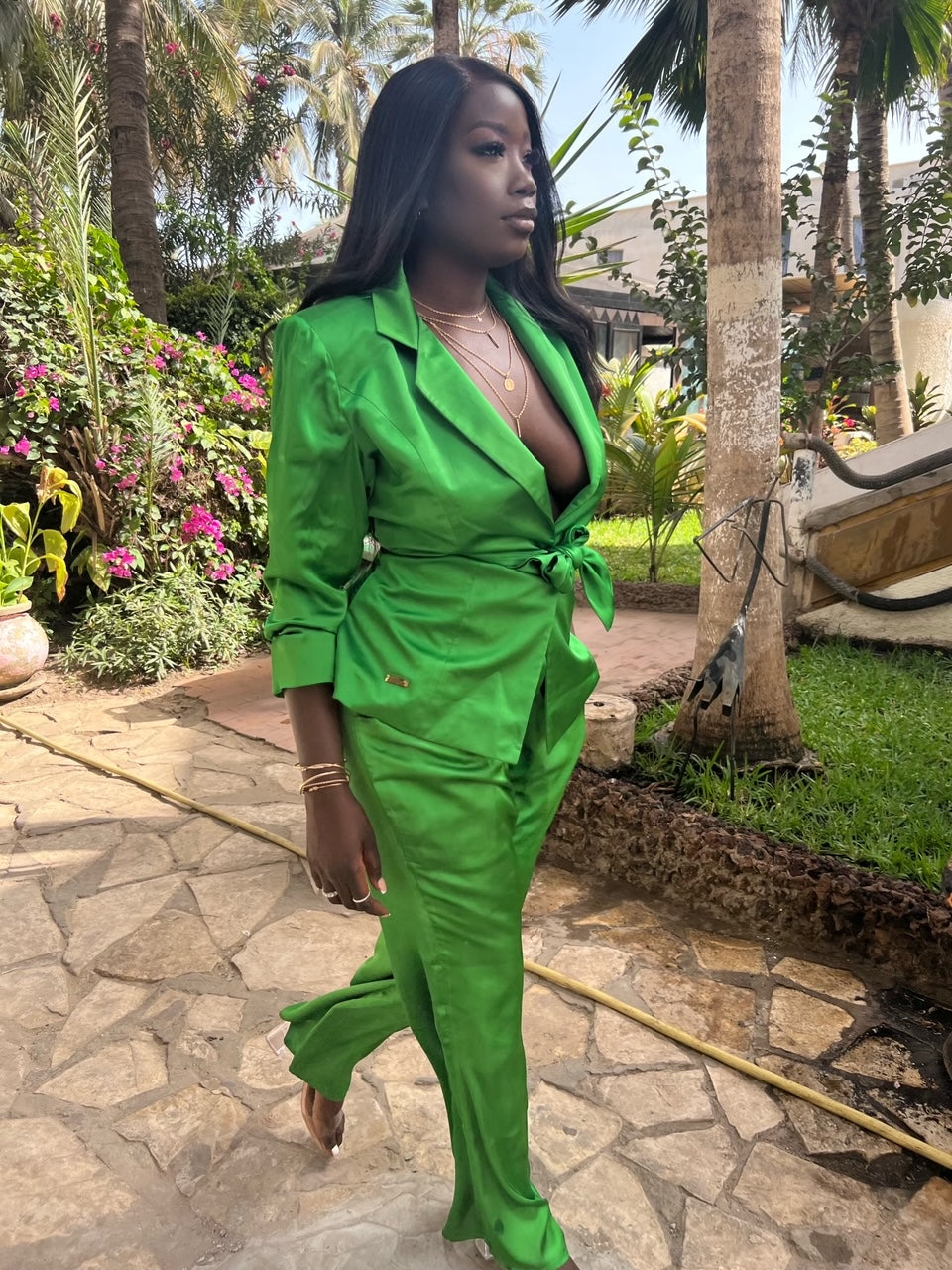 MALIKA SET IN GREEN